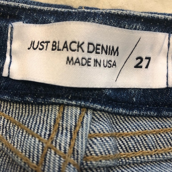 Patch pocket wide leg mid rise jeans, good stretch, 27 - Picture 6 of 8